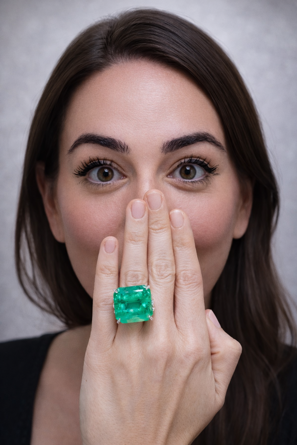 Dana holding jewelry